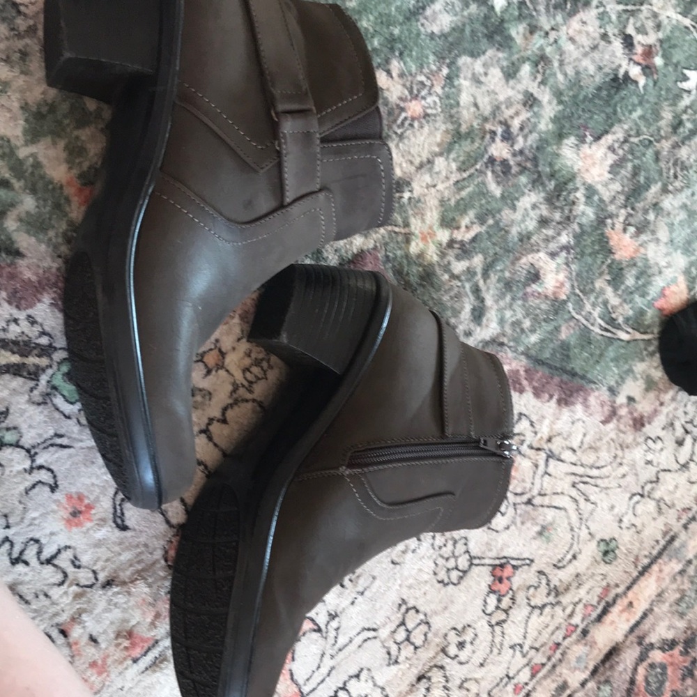 Brown booties